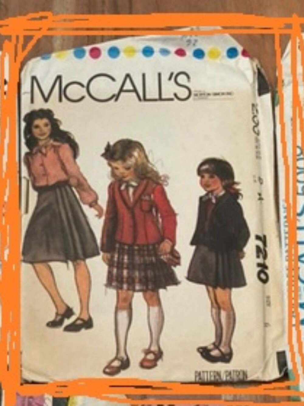 One McCall's pattern #7210 Cut and in good order.